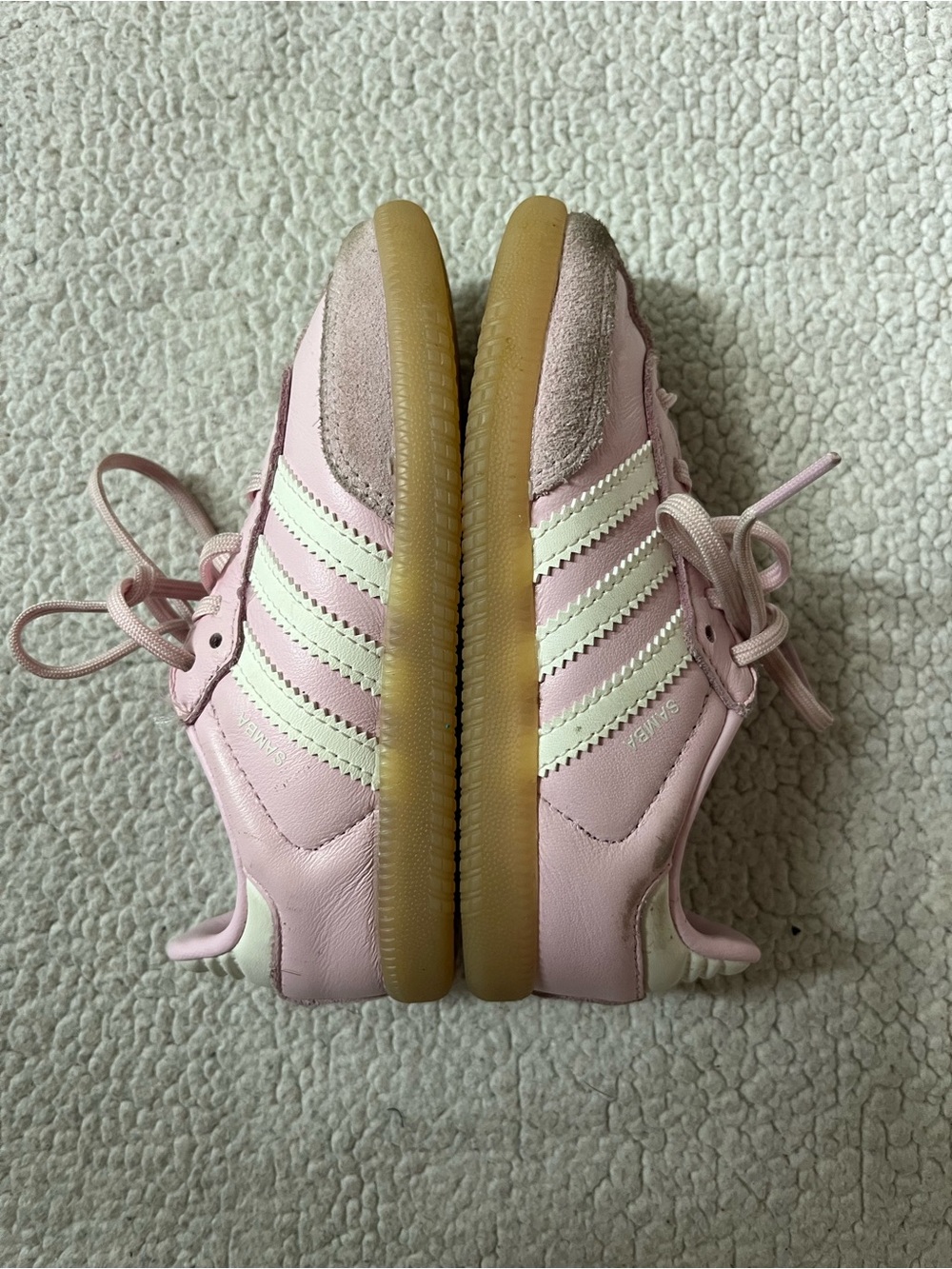 Adidas Samba Pink & White Sneakers Girls 9